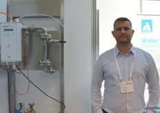 Istvan Szabo with Lumines, next to him the Disinfection water system that cleans with UV an Ozon